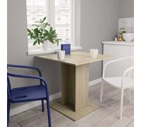 vidaXL Dining Table Sonoma Oak Engineered Wood Indoor Kitchen Table Furniture