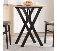 Dining Table Kitchen Table Dinner Table Solid Wood Pine and Cast Iron vidaXL