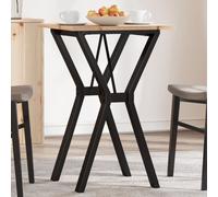vidaXL Dining Table Y-Frame 50x50x75 cm Solid Wood Pine and Steel