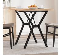 vidaXL Dining Table Kitchen Dinner Table Y-Frame Solid Wood Pine and Steel