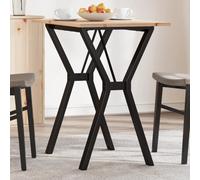 vidaXL Dining Table Kitchen Dinner Table Y-Frame Solid Wood Pine and Steel