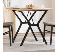 vidaXL Dining Table Kitchen Dinner Table Y-Frame Solid Wood Pine and Steel
