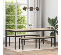 vidaXL Dining Tables 2 pcs 200 x 100 x 75 cm Engineered Wood