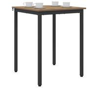 vidaXL Dining Tables METAL, Modern Dining Table, Versatile Metal Frame, Stylish Black Engineered Wood, Minimalist Indoor Furniture