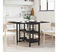 VidaXL Dinning Table 122 X 80 X 76.5 Cm Engineered Wood Black Oak
