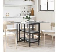 vidaXL Dinning Table 122 x 80 x 76.5 cm Engineered Wood Grey Sonoma