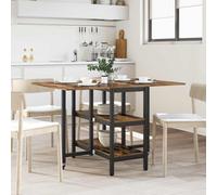 vidaXL Dinning Table 122 x 80 x 76.5 cm Engineered Wood Smoked Oak