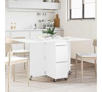 VidaXL Dinning Table 140 X 80 X 77 Cm Engineered Wood White