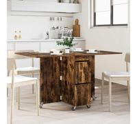 vidaXL Dinning Table 2 pcs 140 x 80 x 77 cm Engineered Wood Smoked Oak