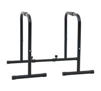 vidaXL Dip Bar Manual Black 116 x 66 x 74.5 cm Powder-coated steel