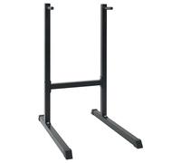 vidaXL Dip Station Black 103.5 x 66.5 x 121.5 cm Powder-Coated Steel, Home Gym,