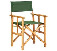 Vidaxl Director's Chair Solid Acacia Wood Green