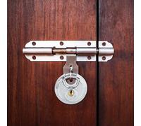 vidaXL Discus Locks with Keys 6 pcs Silver 6 x 2.3 x 6 cm