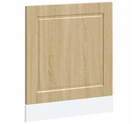 vidaXL - Dishwasher Decorative Panel Sonoma Oak 60x1.5x67 cm - Kitchen Appliance Cover - Modern Engineered Wood