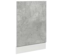 vidaXL Dishwasher Panel Concrete Grey 45x3x67 cm cm panel front panel