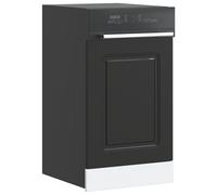 vidaXL Dishwasher Panel Kalmar Black 45x1.5x67 cm Engineered Wood