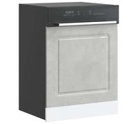 vidaXL Dishwasher Panel Kalmar Concrete Grey 60x1.5x67 cm Engineered Wood