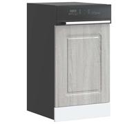 vidaXL Dishwasher Panel Kalmar Grey Sonoma 45x1.5x67 cm Engineered Wood