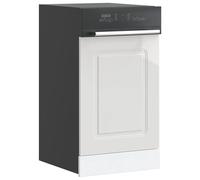 vidaXL Dishwasher Panel Kalmar High Gloss White 45x1.5x67 cm Engineered Wood