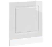 vidaXL Dishwasher Panel Kalmar High Gloss White 60x1.5x67 cm Engineered Wood