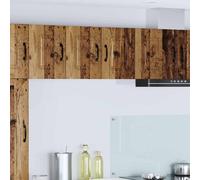 vidaXL Kalmar Single Door Old Wood Wall Mounted Kitchen Cabinet - Size: 40 x 30 x 31cm - Brown - Wilko