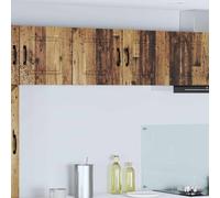 vidaXL Kalmar 2 Door Old Wood Wall Kitchen Cabinet - Size: 40 x 80 x 31cm - Brown - Wilko