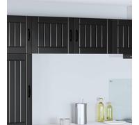 vidaXL Dishwasher Panel Lucca 2 pcs Black 50 x 31 x 40 cm