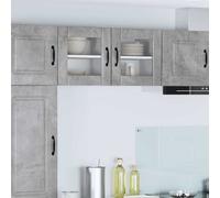 vidaXL Dishwasher Panel Lucca 2 pcs Concrete Grey 40 x 31 x 40 cm