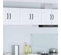 vidaXL Dishwasher Panel Lucca 2 pcs High Gloss White 30 x 31 x 40 cm