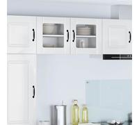 vidaXL Dishwasher Panel Lucca 2 pcs High Gloss White 40 x 31 x 40 cm