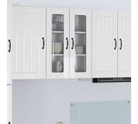 vidaXL Dishwasher Panel Lucca High Gloss White 60 x 31 x 80 cm