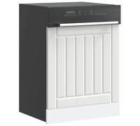 vidaXL Dishwasher Panel Lucca White Engineered Wood