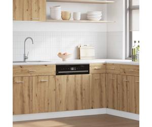 vidaXL Dishwasher Panel Lyon Artisan Oak 60x1.5x67 cm Engineered Wood