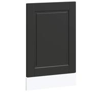 vidaXL Dishwasher Panel Porto Black 45x1,5x57 cm Engineered Wood