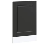 vidaXL Dishwasher Panel/Cover 45x1.5x67 cm - Black Engineered Wood for Modern Kitchen Style - Porto Range