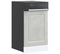 vidaXL Dishwasher Panel Porto Concrete Grey 45x1,5x67 cm Engineered Wood
