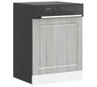 vidaXL Dishwasher Panel Porto Grey Sonoma 60x1.5x67 cm Engineered Wood