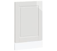 vidaXL Dishwasher Panel Porto High Gloss White 45x1,5x67 cm Engineered Wood