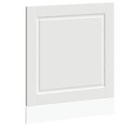 vidaxl Dishwasher Panel - Porto White 60x1.5x67 cm Engineered Wood - Moisture Resistant Kitchen Appliance Cover Plate