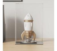 vidaXL Acrylic Display Box - Transparent Collectibles Case with Dustproof Design, Simple Assembly - Ideal for Toys, Models, Handicrafts, Souvenirs - 17x12x25 cm