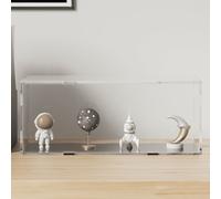 vidaXL Acrylic Display Box - Transparent and Clear Protective Display Case for Collectibles, Toys, Models and Crafts, Easy to Assemble, 34x16x14cm