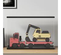 vidaXL Acrylic Display Box 56x36x37 cm – Transparent Collector Case, Black Base