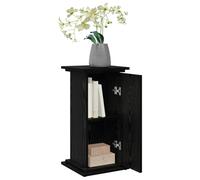 vidaXL Display Stand Black Oak 31 x 30 x 60 cm Engineered wood, Rectangular Storage Display Stand, Contemporary Plant, Stylish Holder for Indoor, Outdoor Garden Decor, Modern Finish