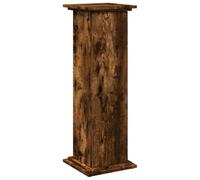 vidaXL Display Stand with Storage Smoked Oak 31x30x90 cm Engineered Wood