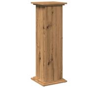vidaXL Display Stand with Storage - Artisan Oak Engineered Wood - 3-Tier Cabinet, 31x30x90 cm