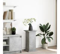 vidaXL Display Stand with Storage Concrete Grey 31x30x60 cm Engineered Wood