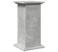 vidaXL Display Stand with Storage, Plant Stand for Living Room Hallway, Standing Shelf, Storage Cabinet, Concrete Grey Engineered Wood