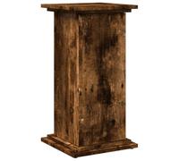 vidaXL Display Stand with Storage, Plant Stand for Living Room Hallway, Standing Shelf, Storage Cabinet, Display Cabinet, Smoked Oak Engineered Wood