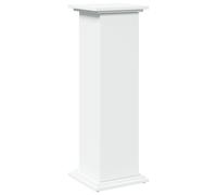 vidaXL Display Stand with Storage - White Engineered Wood Plant Shelf/Three-Tier Cabinet - 31 x 30 x 90 cm