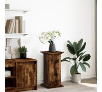 vidaXL Display Stand with Storage Smoked Oak 31x30x60 cm Engineered Wood